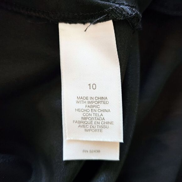 Bice Women's Black Cowl Neck Beaded Dress, US 10 - Picture 3 of 7